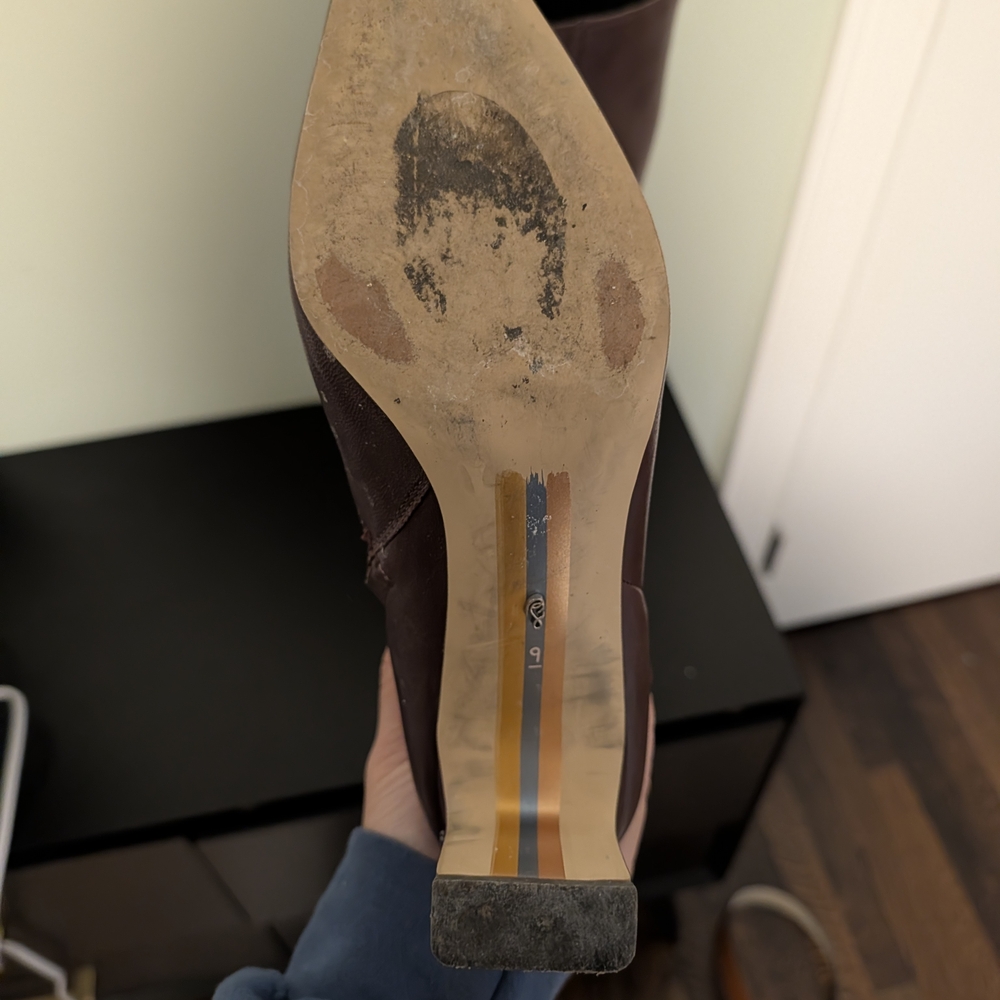 Sam Edelman Sylvia Boots in Spiced Pecan, Size 9 Wide Calf - Picture 8 of 12